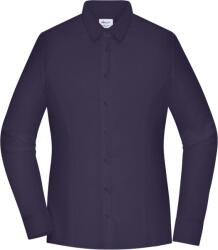 Daiber JN 1371 / Cămașă de damă din poplin, slim fit, cu mâneci lungi - violet închis XXL (021371abs05)