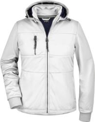 Daiber JN 1077 / Jachetă softshell cu 3 straturi pentru femei - alb/alb/bleumarin L (021077l3703)