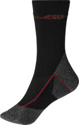 Daiber JN 213 / Șosete de lucru calde - negru/roșu 35-38 (020213814b2)