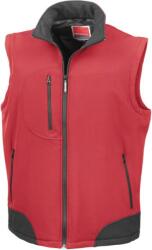 RESULT R 123X / Vestă softshell unisex cu 3 straturi - roșu/negru M (30123X87602)