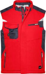 Daiber JN 825 / Vestă softshell de lucru de iarnă - roșu/negru 4XL (02082587614)