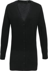 Premier PR 698 / Cardigan lung de damă - negru XXL (3906980022g)