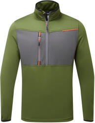 Portwest TECH WX3 T755 / Hanorac din fleece, cu fermoar pe jumătate - verde măsliniu M (T755OGRM)