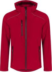 PROMODORO 7850 / Jachetă softshell bărbătească cu 3 straturi și glugă - roșu aprins M (407850u3502)