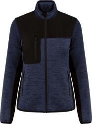 Wk Designed To Work WK CONCEPUTĂ PENTRU WORK WK 9109 / Jachetă de lucru tricotată din fleece pentru femei - bleumarin/negru L (209109amx03)