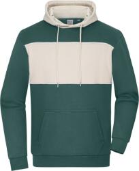 Daiber COLOUR 8051 / Hanorac bărbătesc din bumbac organic - verde fumuriu/gresie XL (028051amr04)