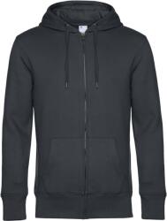 B&C be inspired B&C KING ZIPPED HOOD / Hanorac cu fermoar bărbătesc - antracit L (01U03Ka9703)