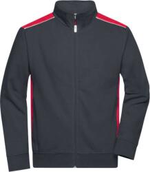 Daiber JN 870 / Hanorac de lucru bărbătesc - carbon/roșu 4XL (020870i7614)