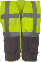 Yoko Vestă multifuncțională YOKO HI-VIS HVW801 / Vestă multifuncțională - HV galben/gri L (79W801zw603)