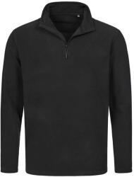 Stedman CLASSIC FLEECE HALF-ZIP ST5020 / Hanorac bărbătesc din fleece cu fermoar 1/2 - negru XXL (ST5020BLOXXL)