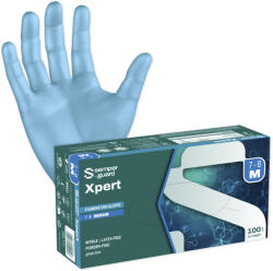 PRA-P-OR s. r. o SEMPERGUARD XPERT / Mănuși de nitril de unică folosință, pachet de 100 - albastre M (PRAPOR180208)