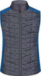 Daiber JN 739 / Vestă hibridă tricotată pentru femei - melanj regal/melanj antracit XXL (020739s6605)