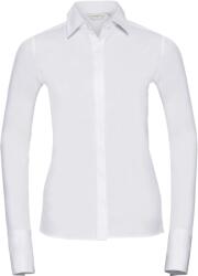 Russell Athletic 960F / Tricou elastic cu mânecă lungă pentru femei - alb S (11960F00101)