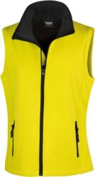 RESULT R 232F / Vestă softshell cu 2 straturi pentru femei - galben/negru XXL (30232F98305)