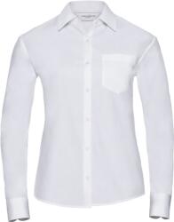 Russell Athletic RUSSELL ATHELTIC 936F / Cămașă poplin cu mânecă lungă pentru femei - alb 4XL (11936F00114)