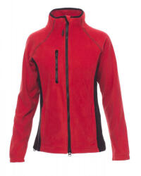 PAYPER ASPEN+ LADY 001005-0069 / Jachetă din fleece bicoloră pentru femei - roșu/negru L (001005006903015L)