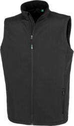 RESULT R 902M PRINTABLE / Vestă softshell bărbătească cu 2 straturi - neagră S (30902M00201)