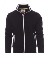 PAYPER SYDNEY 000014-0001 / Hanorac bărbătesc cu fermoar complet - negru/alb 5XL (0000140001140035XL)