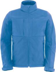 B&C be inspired B&C HOODED SOFTSHELL MEN / Jachetă softshell bărbătească cu 3 straturi și glugă - albastru azur L (01195043003)