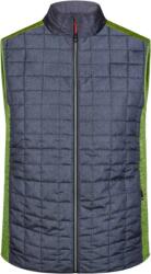 Daiber JN 740 / Vestă hibridă tricotată pentru bărbați - melanj kiwi/melanj antracit XL (020740s6304)