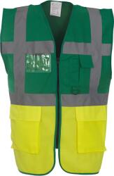 Yoko Vestă multifuncțională YOKO HI-VIS HVW801 / Vestă multifuncțională - verde paramedic/galben HV XXXL (79W801zx413)