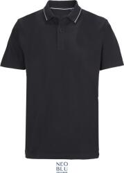 Neoblu 4337 EAGLE / Tricou polo unisex din bumbac gros piqué - negru intens 4XL (244337n1114)