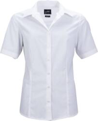 Daiber JN 643 / Cămașă business pentru femei din poplin cu mâneci scurte - alb XXXL (02064300113)