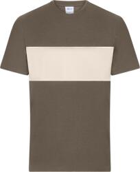 Daiber 8049 / Tricou unisex din bumbac 100% organic - maro noroios/gresie XXXL (028049amu13)