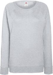 Fruit of the Loom LADY-FIT LW RAGLAN SWEAT / Hanorac de damă cu mâneci raglan - gri deschis melanj XS (16214661000)