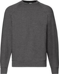 Fruit of the Loom CLASSIC RAGLAN SWEAT / Hanorac bărbătesc cu mâneci raglan - gri închis melanj XXL (162216t3705)