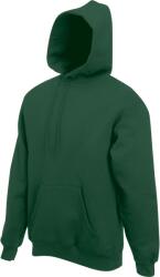Fruit of the Loom CLASSIC HOODED SWEAT / Hanorac bărbătesc cu glugă dublă - verde sticlă M (16220854002)