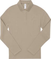 B&C be inspired B&C MY POLO 180 LSL WOMEN / Tricou polo cu mânecă lungă pentru femei - nisip XS (01W46235300)