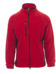 PAYPER ASPEN+ 001004-0069 / Jachetă din fleece bicoloră pentru bărbați - roșu/negru 4XL (0010040069030154XL)