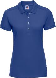 Russell Athletic 566F / Tricou polo elastic cu mânecă scurtă pentru femei - albastru deschis XXL (10566F05705)