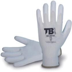 CERVA Mănuși TB 500 URETAN / din nailon fără cusături, îmbibate cu PU pe palmă și degete - albe 7 (0108025299070)