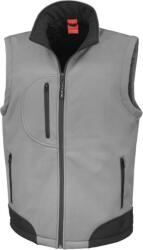 RESULT R 123X / Vestă softshell unisex cu 3 straturi - workquard gri/negru L (30123Xr8003)