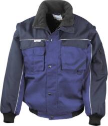 RESULT R 071X / Jachetă de lucru unisex cu mâneci detașabile - albastru-marin/albastru XXXL (30071X88513)