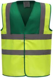 Yoko Vestă de siguranță YOKO HI-VIS HVW100 / Vestă de siguranță - verde paramedic/ galben de înaltă vizibilitate XXL (79W100zx405)