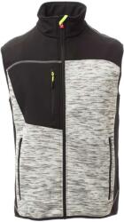 PAYPER TOUR S00361-0103 / Vestă tehnică tricotată cu inserții softshell - gri melanj/negru XL (S00361010313048XL)