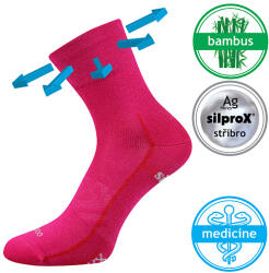 Fuski BOMA s. r. o VoXX BAERON / Șosete sport antibacteriene - magenta 35-38 (116372)