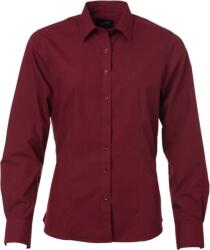 Daiber JN 677 / Cămașă poplin cu mânecă lungă pentru femei - vin XXXL (02067705413)
