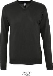 SOL'S GALAXY / Pulover bărbătesc cu decolteu în V - negru XXL (25950000205)