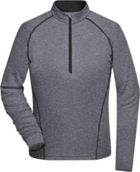 Daiber JN 497 / Tricou funcțional cu mânecă lungă pentru femei - negru melanj/negru XS (020497o9600)