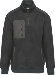 Wk Designed To Work WK CONCEPUT PENTRU WORK WK 905 / Hanorac de lucru unisex din fleece cu fermoar 1/4 - gri închis S (20W90567001)