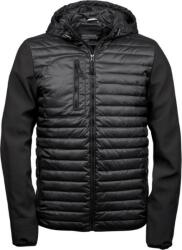TEE JAYS TJ9628 CROSSOVER / Jachetă cu glugă bărbătească - negru/negru XXXL (18962880813)
