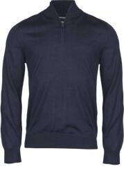 TEE JAYS TJ6010 / Pulover bărbătesc cu fermoar 1/4 - bleumarin L (18601000303)