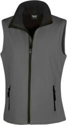 RESULT R 232F / Vestă softshell cu 2 straturi pentru femei - cărbune/negru XS (30232F23900)