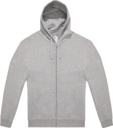 B&C Collection ID. 334 ZIP HOOD / Hanorac unisex cu fermoar - gri deschis XXL (01I33462005)
