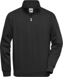 Daiber JN 831 / Hanorac de lucru bărbătesc cu fermoar 1/2 - negru 4XL (02083100214)