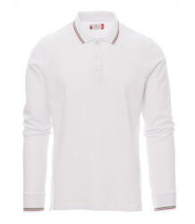 PAYPER AVIAZIONE 000059-0021 / Tricou polo unisex cu mânecă lungă - alb M (000059002100008M)